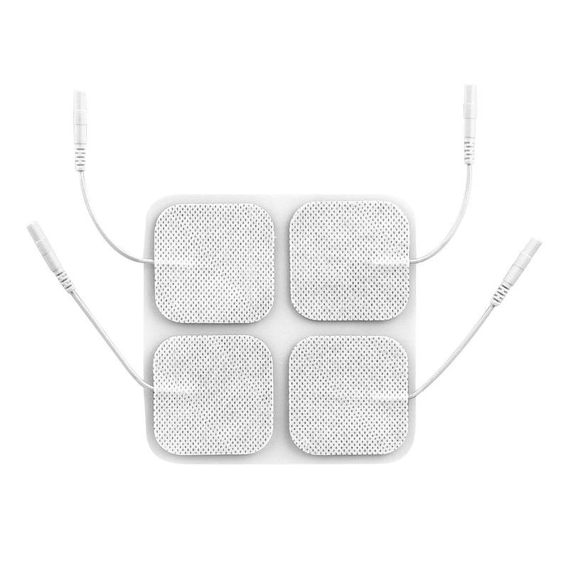 4-Piece: Reusable Self-Adhesive Replacement Electrode Pads Wellness - DailySale
