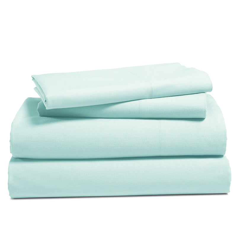 4-Piece Set: 100% Cotton Super Soft Solid Sheet Linen & Bedding Queen Mint - DailySale