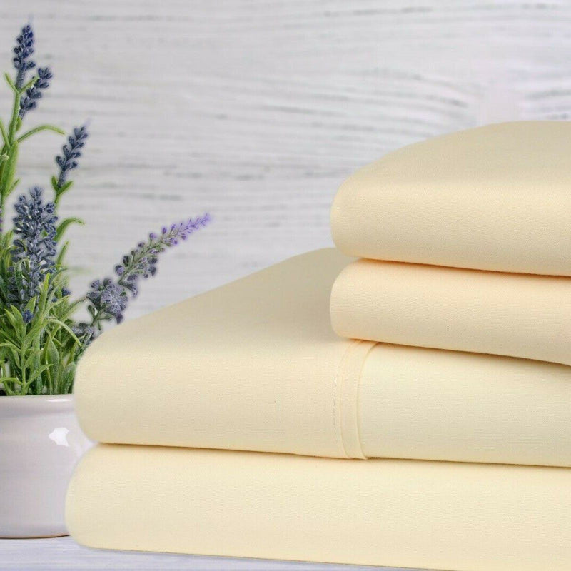 4-Piece Set: Bamboo Lavender Infused Scented Sheet Set in ivory, available at Dailysale