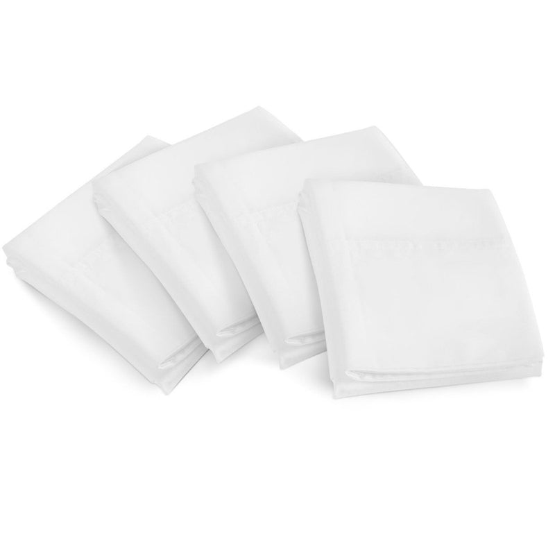 4-Piece Set: Bamboo Premium Ultra Soft Pillow Case - Assorted Colors and Sizes Linen & Bedding King White - DailySale