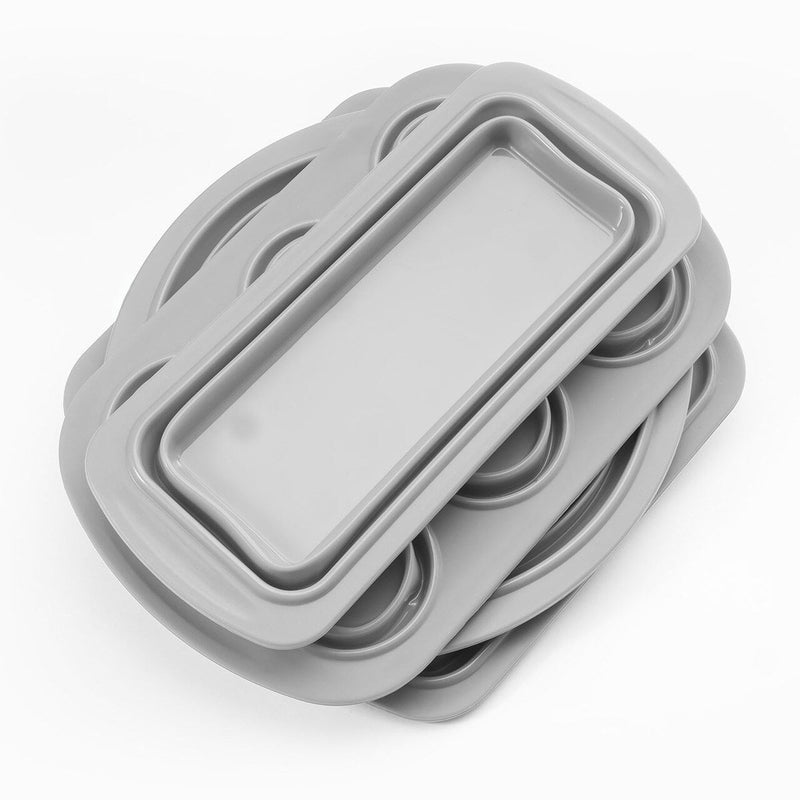 4-Piece Set: Collapsible Silicone Bakeware