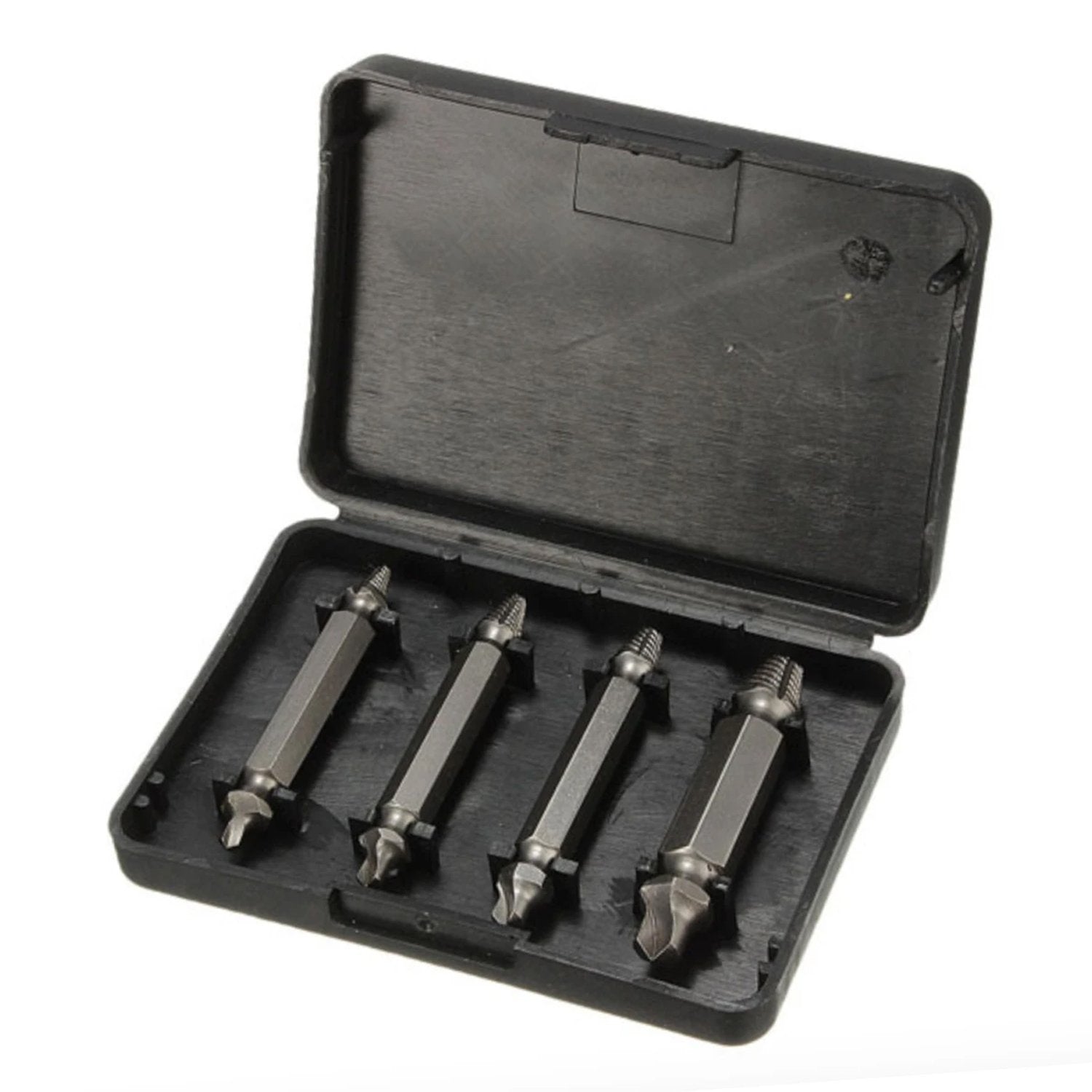 4-Piece Set: DrillPro Double-Sided Damaged Screw Extractors Home Improvement - DailySale