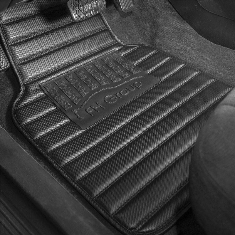 4-Piece Set: Heavy Duty Non-Slip Faux Leather Floor Mats Automotive - DailySale