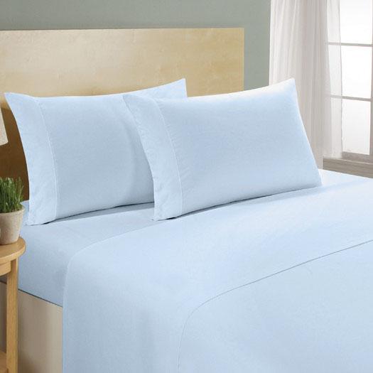 4-Piece Set: Luxury Comfort 300 Thread Count Sheet Linen & Bedding Queen Blue - DailySale