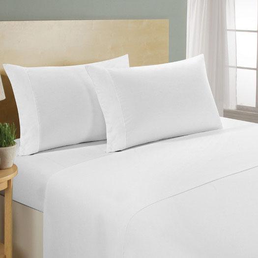 4-Piece Set: Luxury Comfort 300 Thread Count Sheet Linen & Bedding Queen White - DailySale