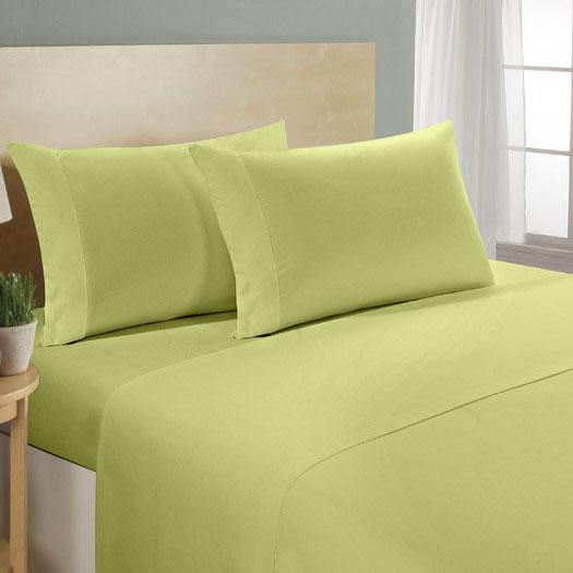 4-Piece Set: Luxury Comfort 300 Thread Count Sheet Linen & Bedding Twin Sage - DailySale