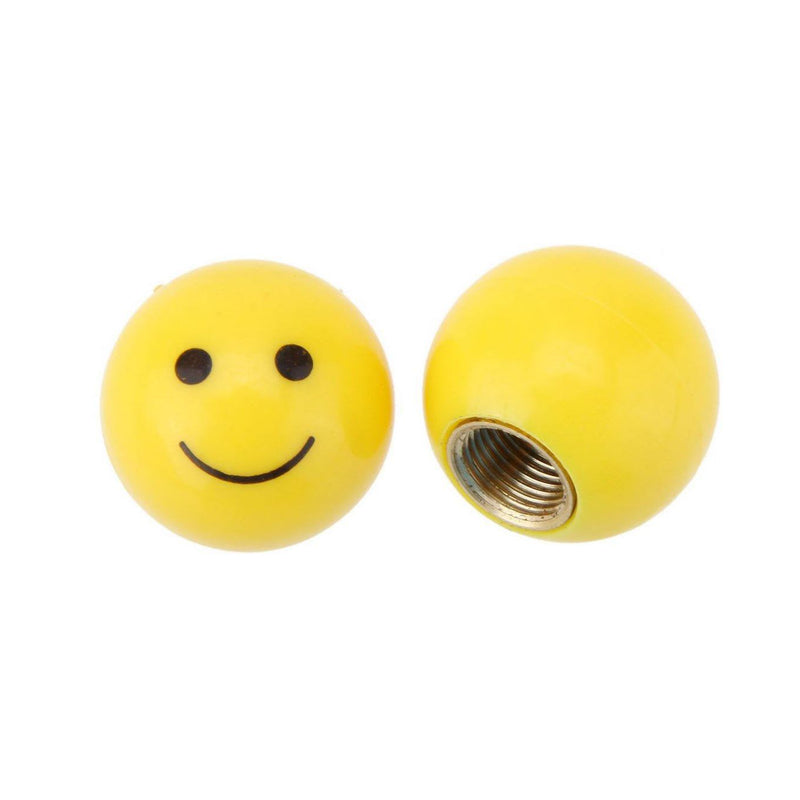 4-Piece Set: Smiley Face Bike Valve Covers Sports & Outdoors - DailySale