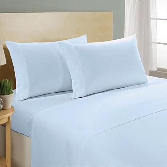 4-Piece Set: Ultra Soft 1800 Series Bamboo Blend Sheets Bedding Twin Light Blue - DailySale