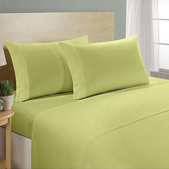 4-Piece Set: Ultra Soft 1800 Series Bamboo Blend Sheets Bedding Twin Sage - DailySale