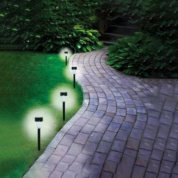 4-Piece: Solar Powered Garden Lights Set Outdoor Lighting - DailySale