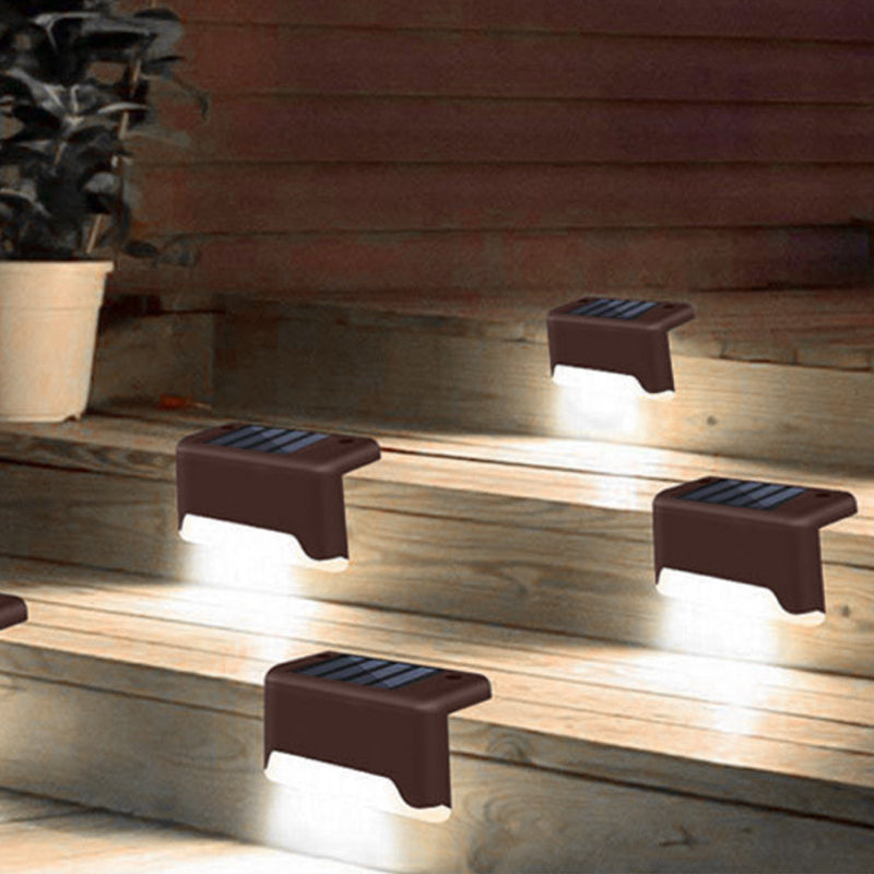 4-Piece: Solar Powered LED Step Lights