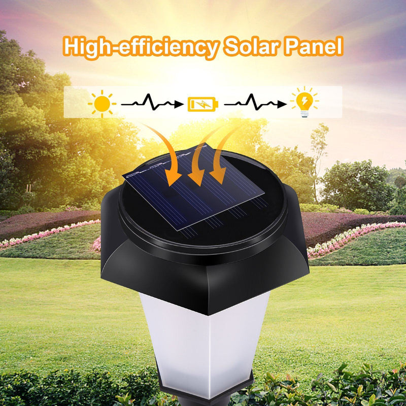 4-Piece: Solar Torch Outdoor Light with Flickering Flame Outdoor Lighting - DailySale