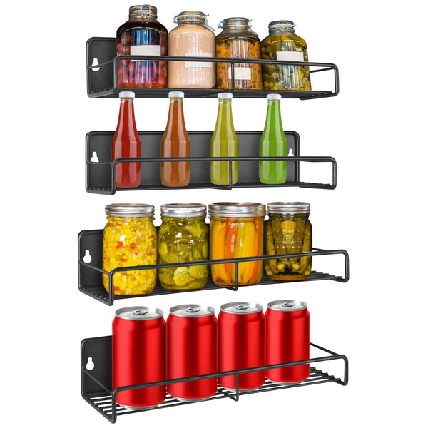 4-Piece: Strong Magnetic Spice Rack Organizer Kitchen Storage - DailySale
