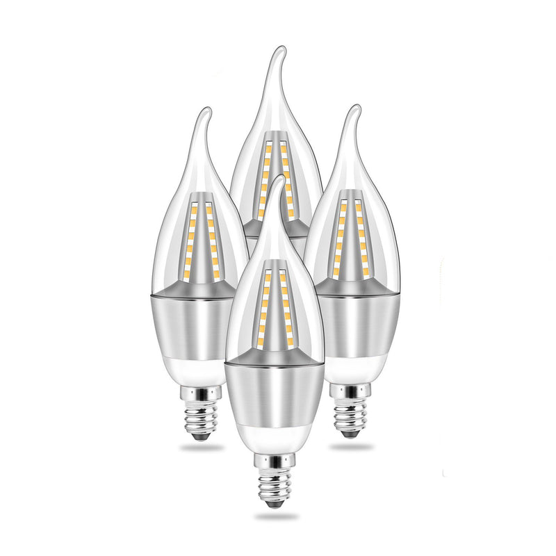 4-Pieces: 5W E12 Candelaria Bulbs Indoor Lighting - DailySale
