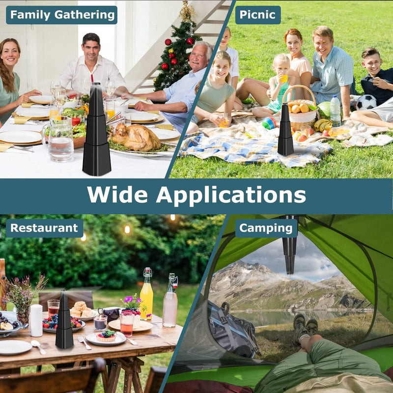 4-Pieces: Fly Repellent Fan Table Top Battery Powered Bug Deterrent Pest Control - DailySale