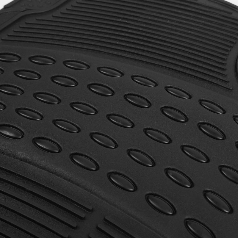 4-Pieces: Heavy Duty PVC Rubber Automotive Floor Mats with Trimmable Design Automotive - DailySale