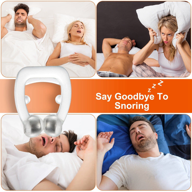 4-Pieces: Magnetic Nose Clip Anti Snoring Device Wellness - DailySale