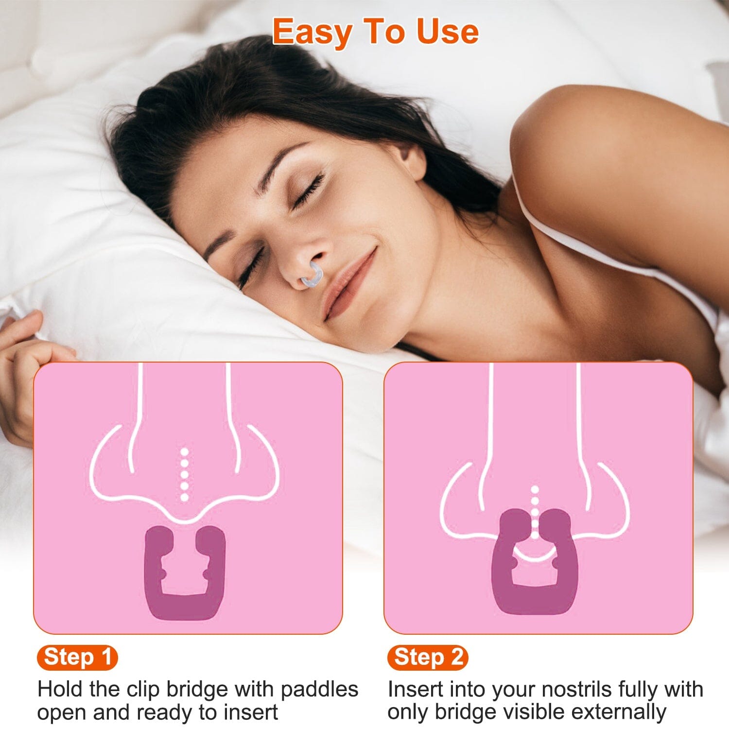 4-Pieces: Magnetic Nose Clip Anti Snoring Device Wellness - DailySale