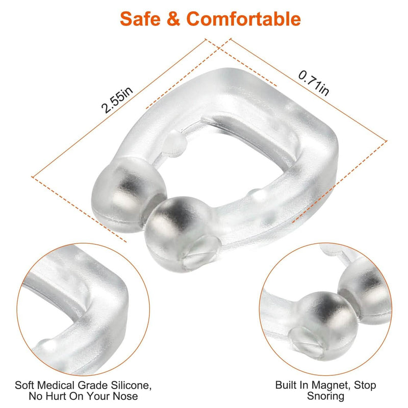 4-Pieces: Magnetic Nose Clip Anti Snoring Device Wellness - DailySale