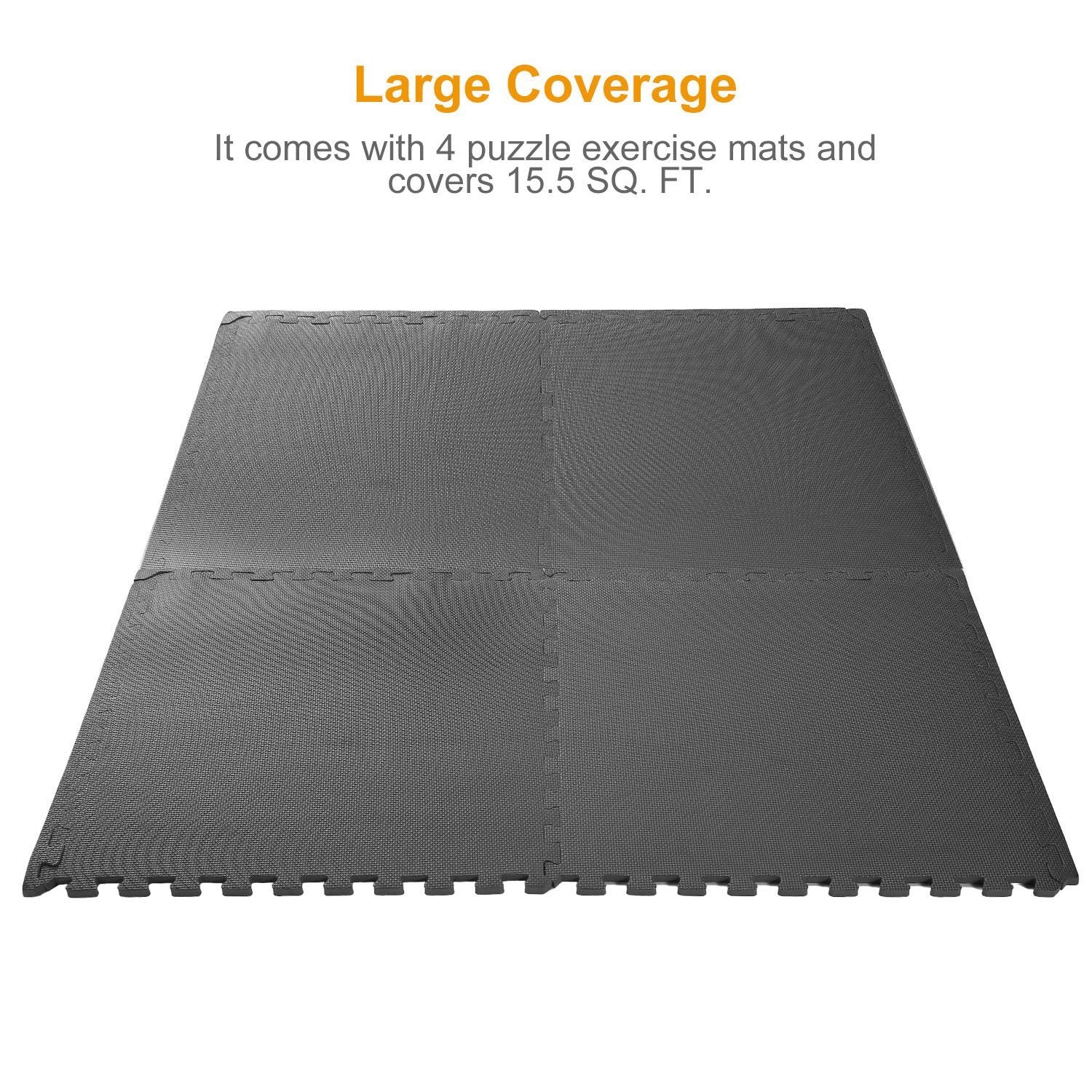 4-Pieces: Puzzle Exercise Foam Mat Fitness - DailySale