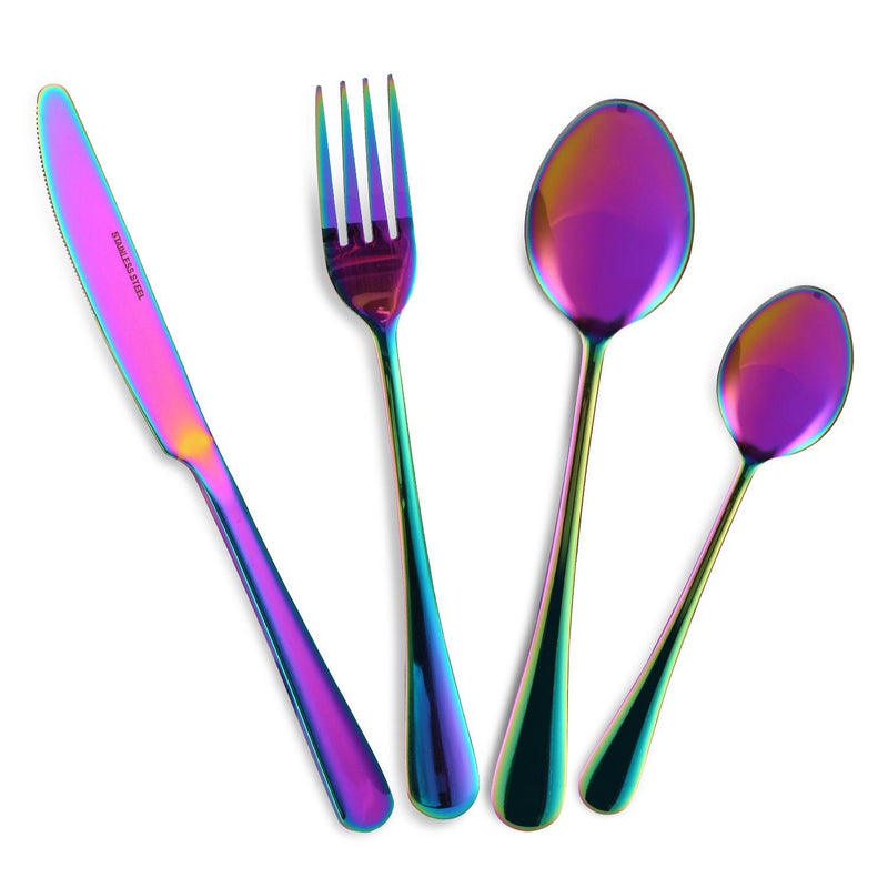 4-Pieces Set: Flatware Stainless Steel Silverware Cutlery Kitchen Set Kitchen & Dining - DailySale