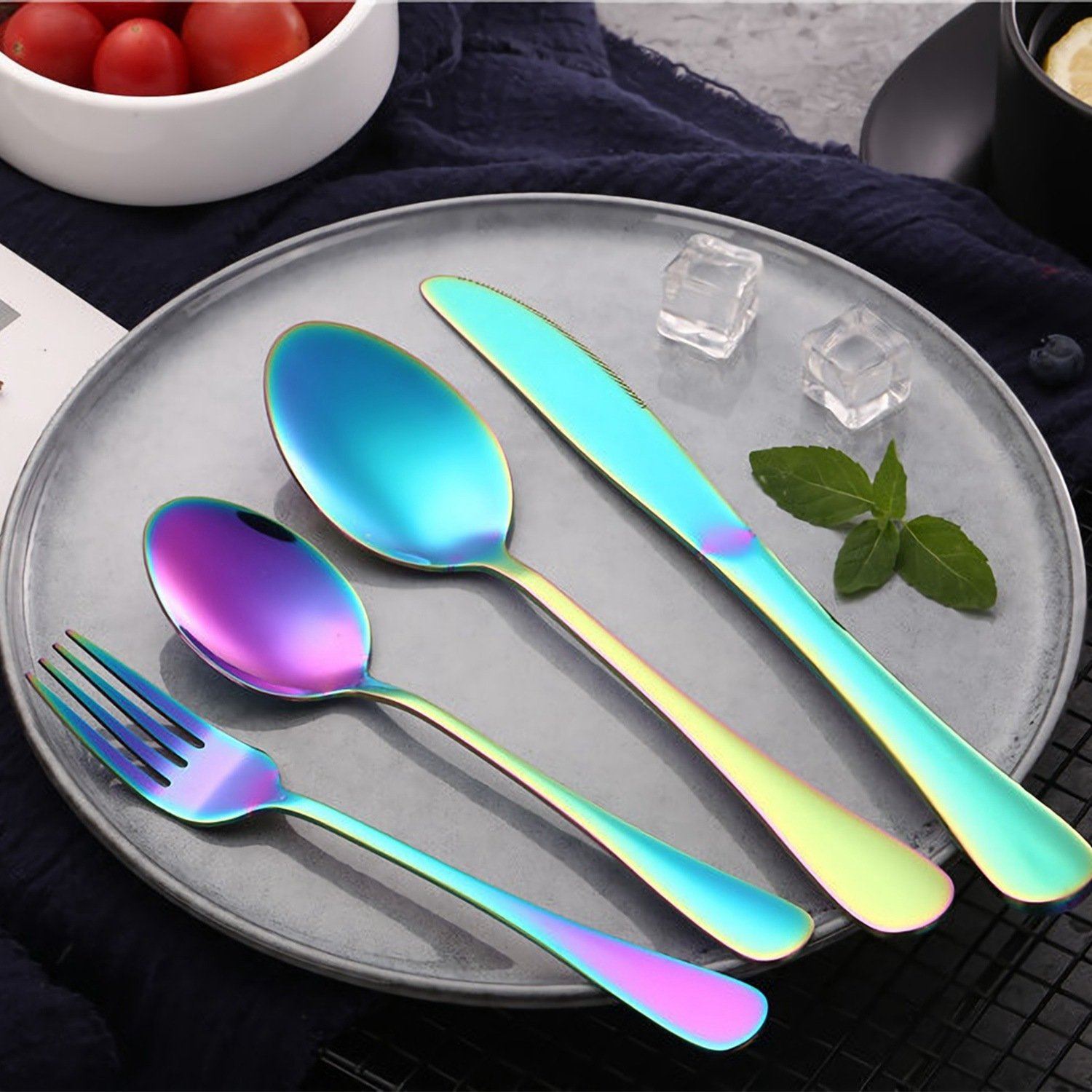 4-Pieces Set: Flatware Stainless Steel Silverware Cutlery Kitchen Set Kitchen & Dining - DailySale