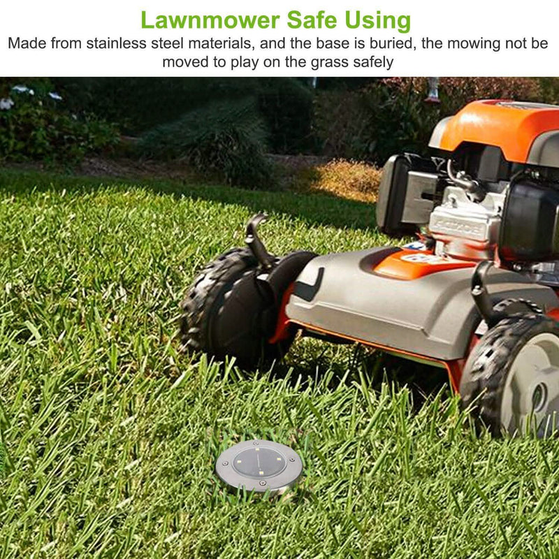 4-Pieces: Solar Waterproof Ground Light Lighting & Decor - DailySale