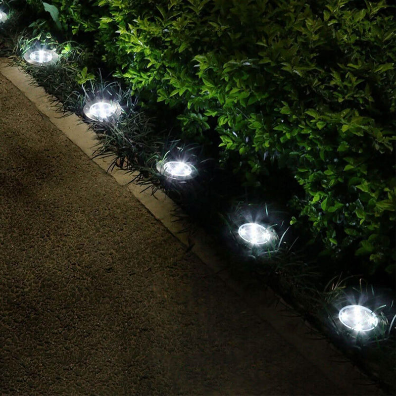 4-Pieces: Solar Waterproof Ground Light Lighting & Decor - DailySale