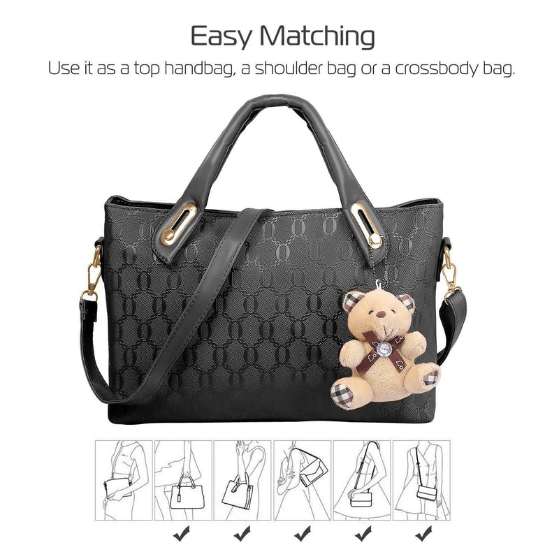 4-Pieces: Women Leather Handbag Bags & Travel - DailySale