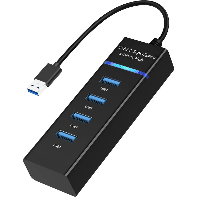 4-Port USB 3.0 USB Splitter with 3ft Extended Cable Computer Accessories - DailySale