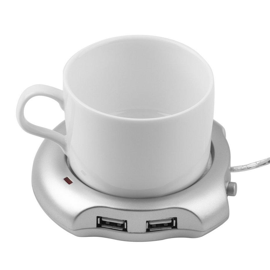 4 Port USB Hub Cup Warmer Kitchen Essentials - DailySale