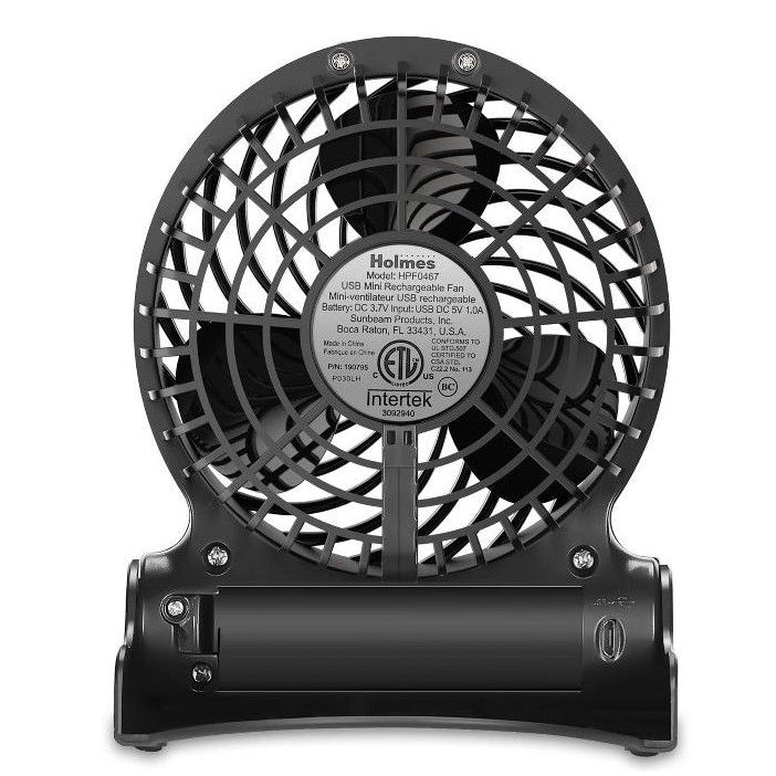 4" Rechargeable Battery Operated Personal Fan Household Appliances - DailySale