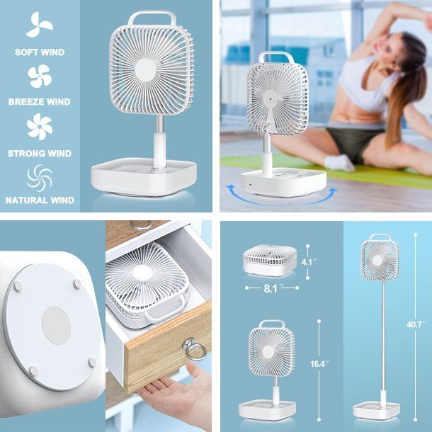 4 Speeds Portable Foldaway Fan Household Appliances - DailySale