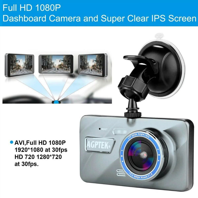 4" Vehicle 1080P Car Dashboard DVR Camera Video Recorder G-Sensor Dash Cam Auto Accessories - DailySale