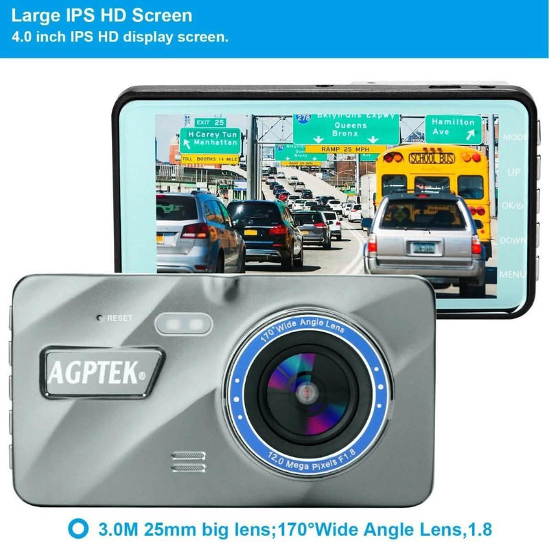 4" Vehicle 1080P Car Dashboard DVR Camera Video Recorder G-Sensor Dash Cam Auto Accessories - DailySale