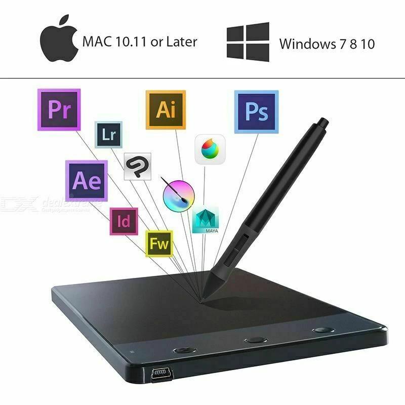 4 x 2.23" Anti-Interference USB Graphics Drawing Tablet Computer Accessories - DailySale