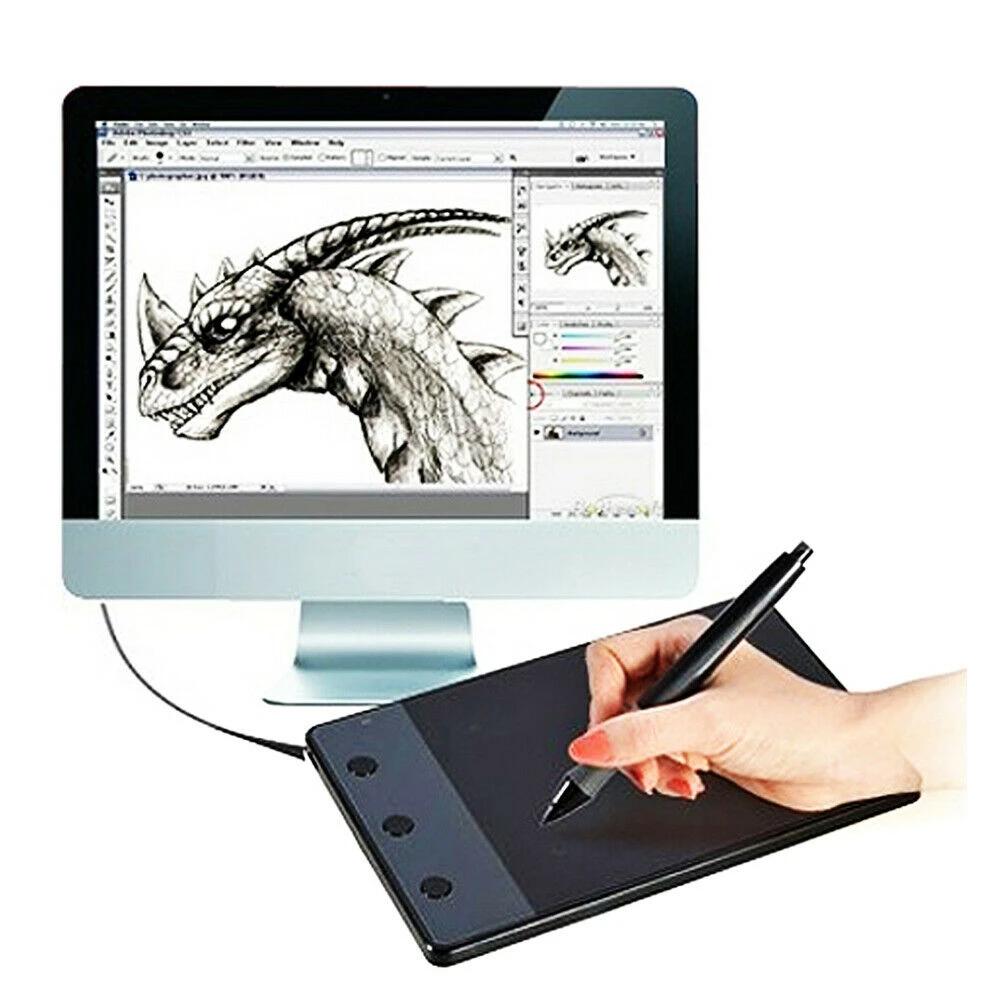 4 x 2.23" Anti-Interference USB Graphics Drawing Tablet Computer Accessories - DailySale