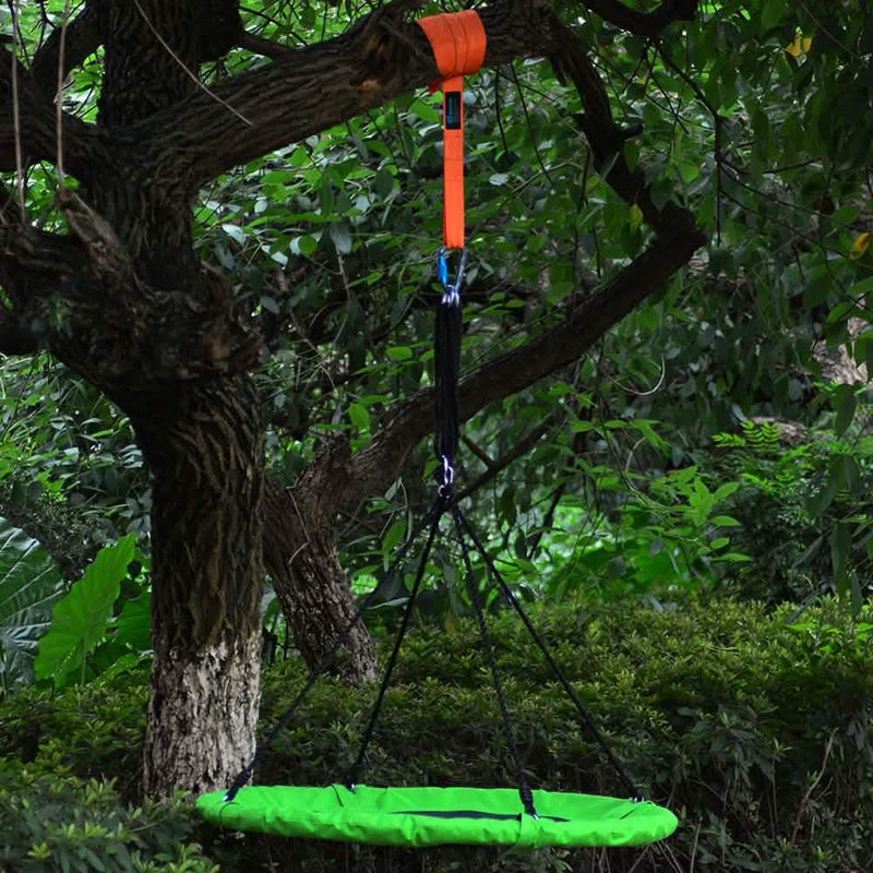 40 in Outdoor Tree Swing Hanging Rope Tire Saucer Seat Yard Mat Sports & Outdoors - DailySale
