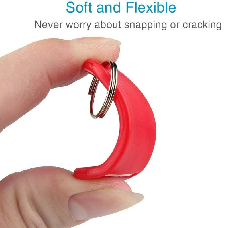 40-Pack: Uniclife Tough Plastic Key Tags with Split Ring Label Window Everything Else - DailySale