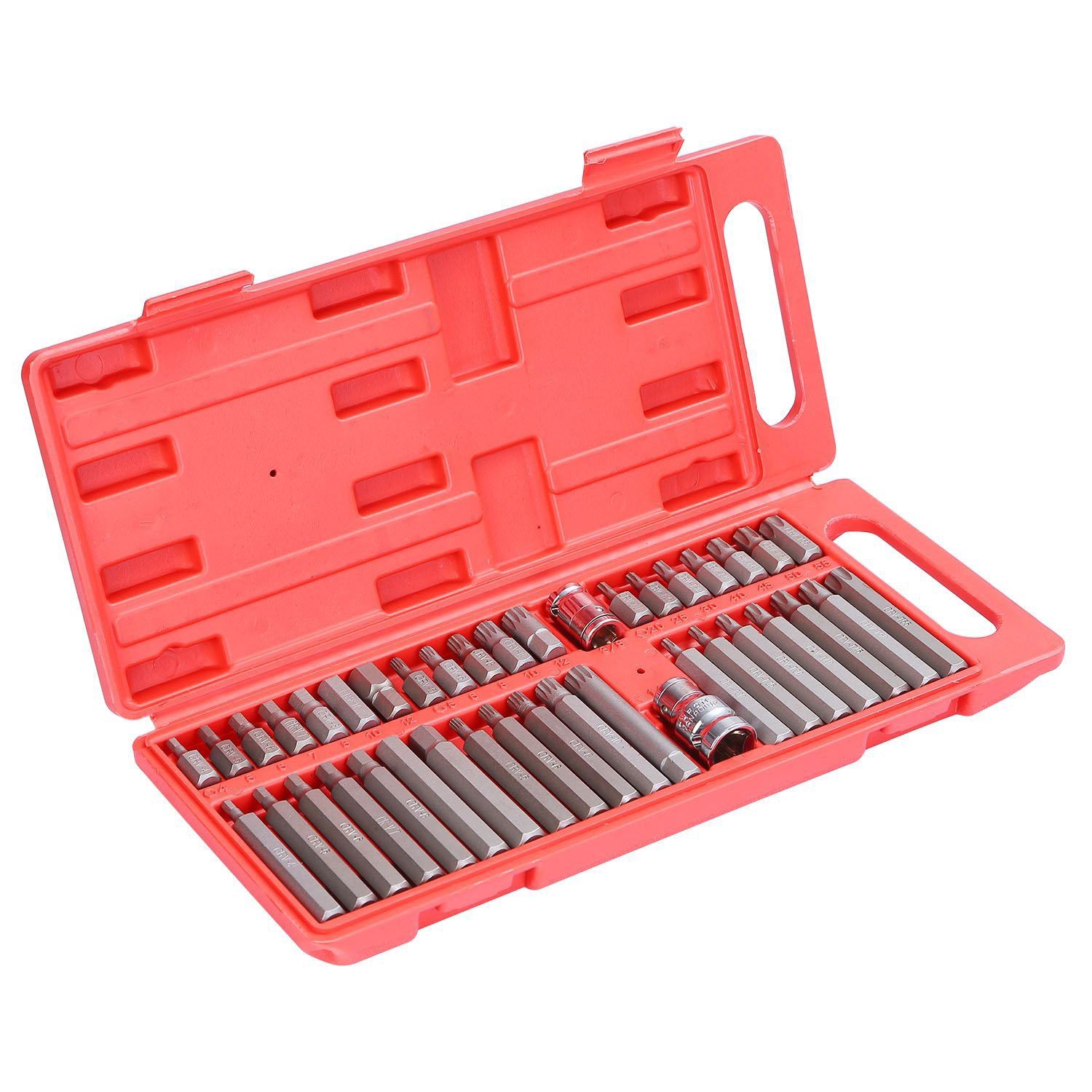 40-Pieces: Socket Bit Set Hex Torx Spine Home Improvement - DailySale