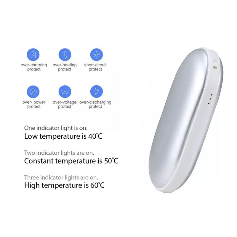 4,000 mAh Pocket Hand Warmer Heater with Power Bank Mobile Accessories - DailySale
