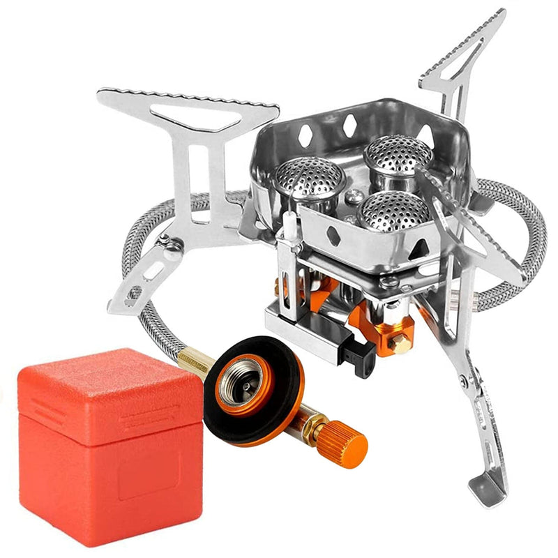 4000W Portable Camping Stove Foldable Powerful Gas Stove Backpacking Burner Sports & Outdoors - DailySale