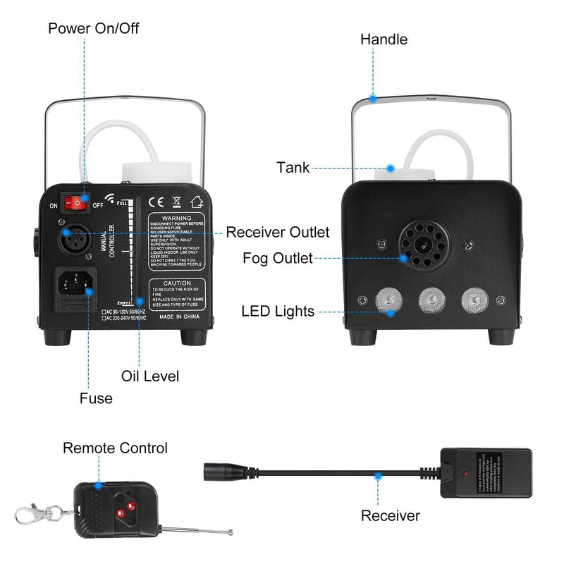 400W RGB LED Fog Machine Everything Else - DailySale