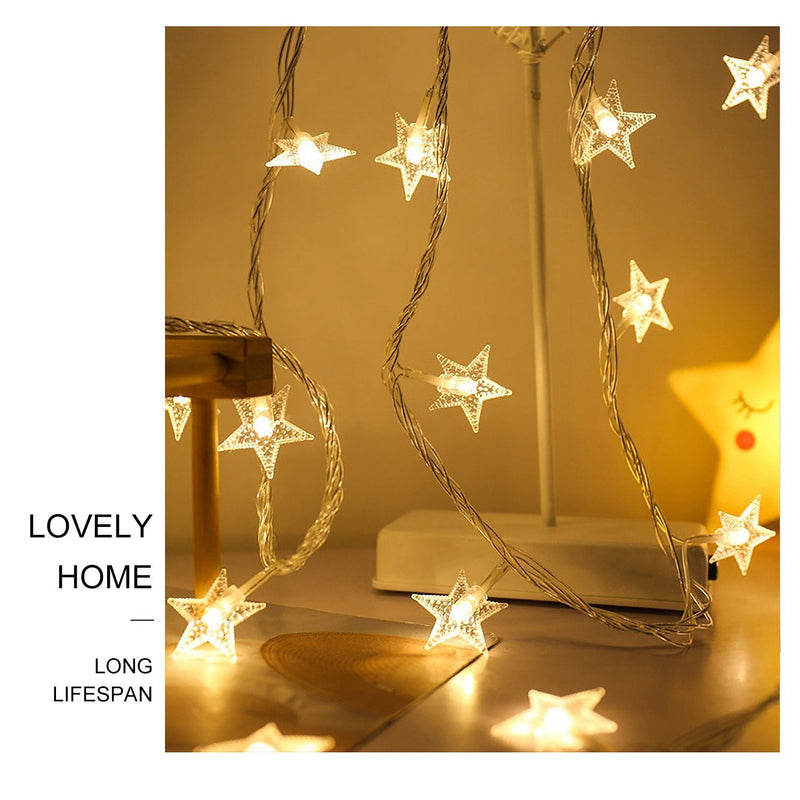 40LEDS 13.12FT Star Fairy Lights Outdoor Lighting - DailySale