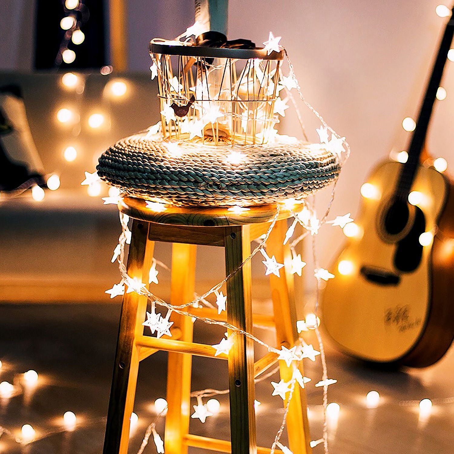 40LEDS 13.12FT Star Fairy Lights Outdoor Lighting - DailySale