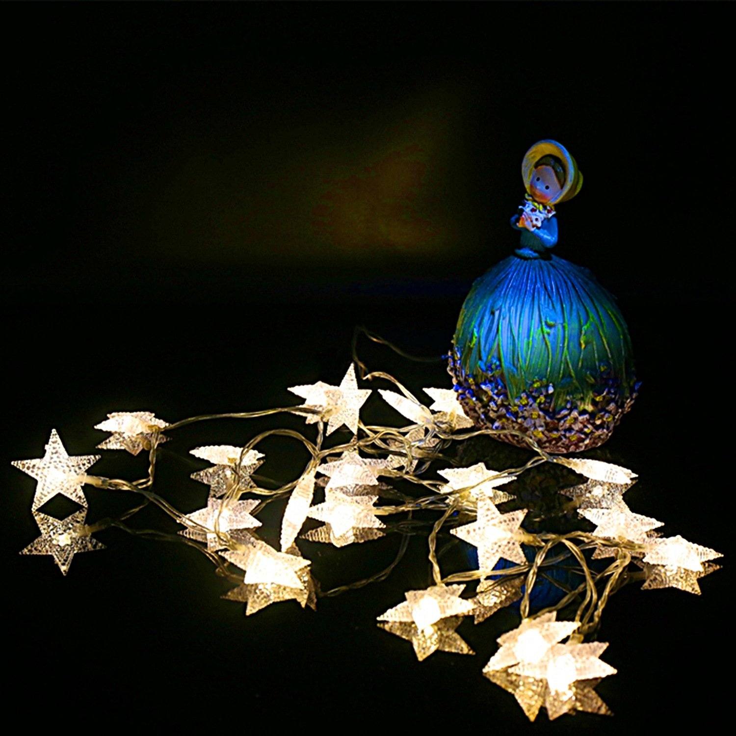 40LEDS 13.12FT Star Fairy Lights Outdoor Lighting - DailySale