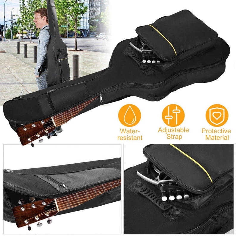 41" 5mm Thick Padded Protective Acoustic Guitar Bag Bags & Travel - DailySale