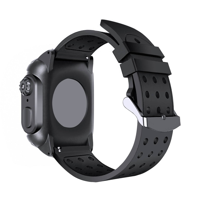 44 MM Full Cover Clear Case Screen Protector with Bands for Apple iWatch 4 and 5 Smart Watches - DailySale