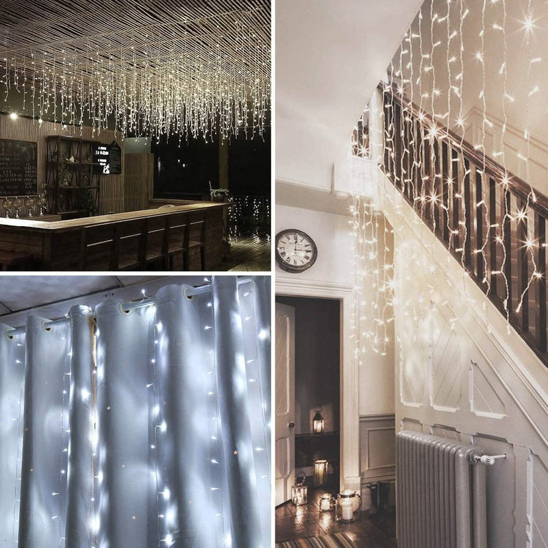 448 LED 6.6 x 19.6 Ft. LED Curtain Lights with 8 Light Modes and Memory Function Lighting & Decor - DailySale