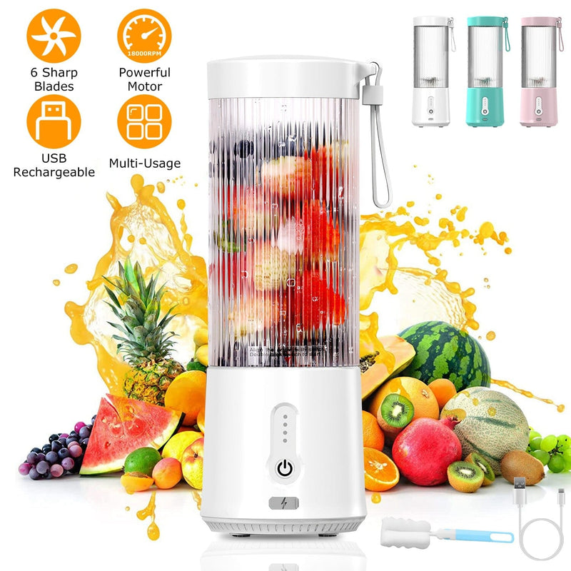 450ml Rechargeable Fruit Blender with 6 Blades Kitchen Appliances - DailySale